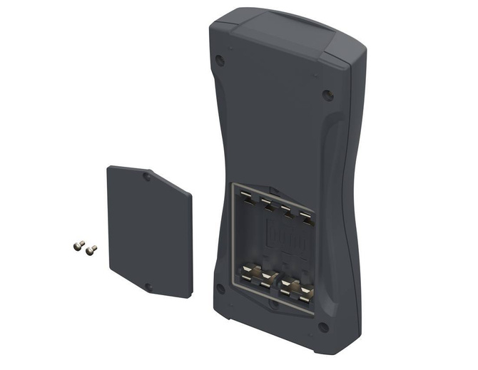 BOPLA BS 803 DIS-7024 (82803224) - obudowa z ABS z oknem wyświetlacza i pojemnikiem na baterie (209,3 x 98 x 34,8 mm)