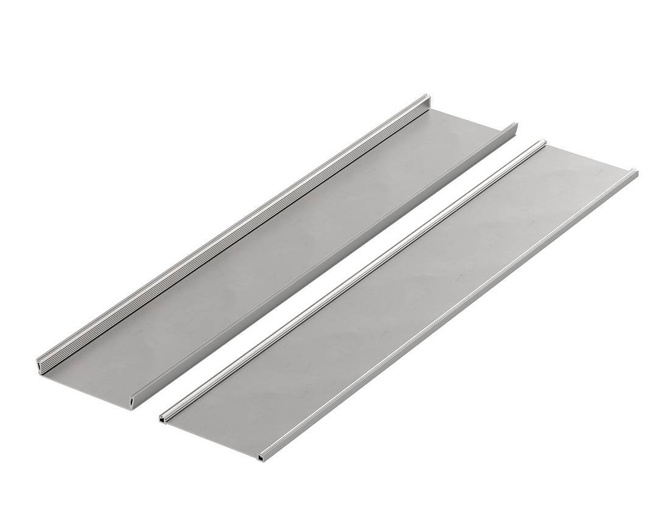 Bopla ASPH 1850-1000 9006 (94241000) - enclosure profiles, horizontally-divided (187 x 54.6 x 1000 mm)