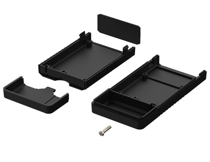 Bopla BOS 502-9005 (34502000) - hand-held enclosure with battery compartment (2 x 9V) without display cut-out (120 x 60 x 25 mm)