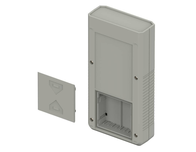 Bopla BOS 800-7038 (34800001) - hand-held enclosure with battery compartment (4 x 1,5V) and panoramic display screen (196 x 100 x 40 mm)