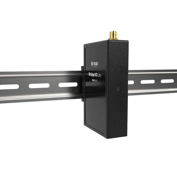 RAKwireless - RAK2461 WisNode Bridge IO Lite - RS485-DOx4 - mocowanie na szynę DIN