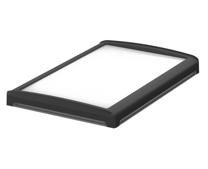 Bopla BOV 2819_ FO 9005 D LL (48338651) - BoVersa translucent plastic lid with open black design cover (275 x 185 x 29 mm)