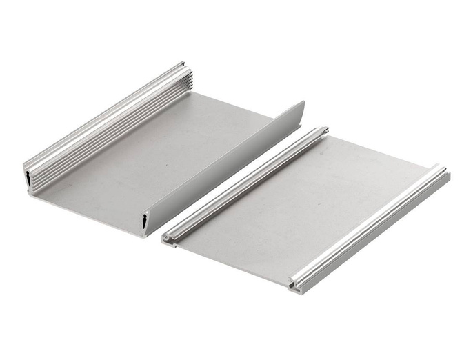 Bopla ASPH 1230-0200 9006 (94231200) - asymetryczny profil aluminiowy półotwarty (121 x 32,8 x 200 mm)