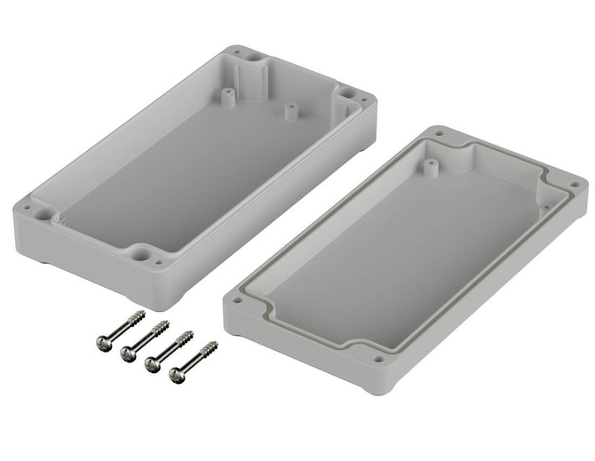 Bopla EM 229 F (62229200) - obudowa PC z wgłębieniem w pokrywie (160 x 80 x 37 mm)