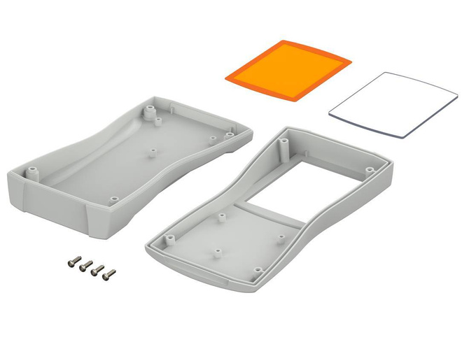 BOPLA BS 700 DIS-7035 (82700235) - ABS enclosure with display screen (184.3 x 93 x 35.4 mm)