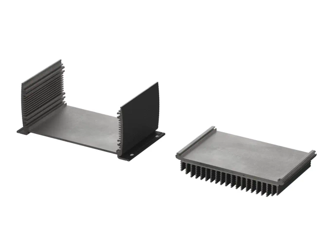 BOPLA ABPH 1680-0100 KWL (84468100) - aluminium profile, horizontally-divided with wall brackets and radiator (169 x 82 x 100 mm)