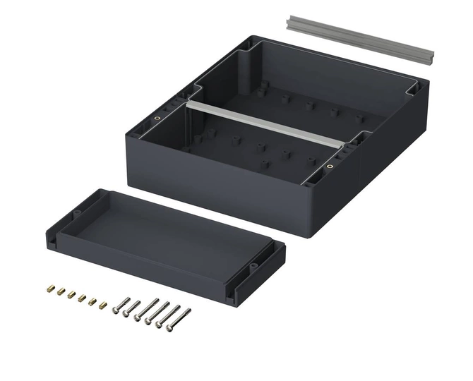 Bopla RD 2000 G-K (19231100) - rear lid with large terminal compartment for CombiCard 1000-3000 (184.2 x 223 x 48 mm)