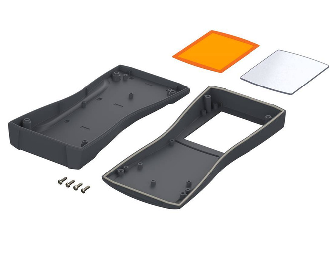 BOPLA BS 802 DIS-7024 (82802224) - ABS enclosure with display screen (209.3 x 98 x 34.8 mm)