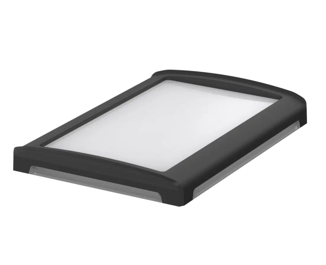 Bopla BOV 1712 FO-9005 - OT LL-SILC (48334351.SILC) - BoVersa translucent plastic lid with open black design cover for silicone seal (170 x 120 x 21 mm)