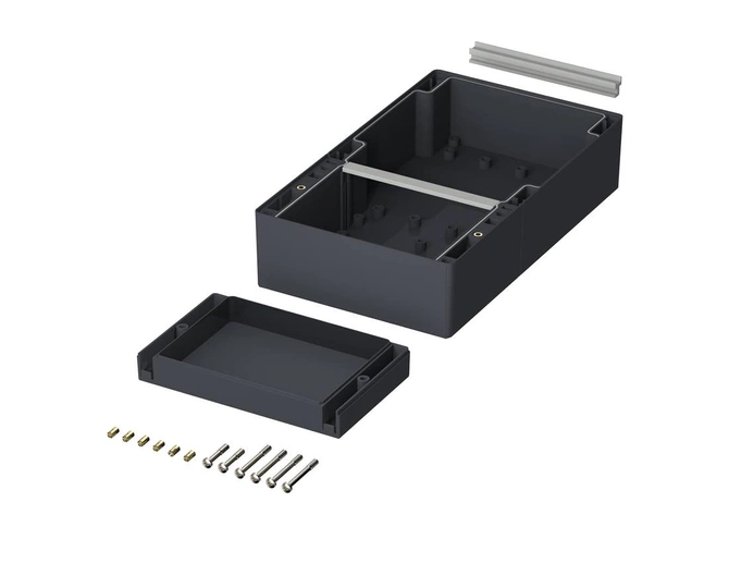 Bopla RD 1000 G-K (19131100) - rear lid with large terminal compartment for CombiCard 1000-3000 (133.4 x 223 x 48 mm)