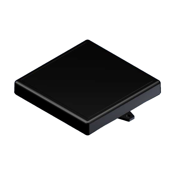 Teko - SMART series (SR75-E.9) - universal enclosure in black (111,1 x 111,1 x 18,2 mm)