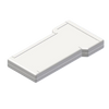 Teko - TBT series (TBT-1BK.7) - white handheld enclosure with battery compartment(210 x 116 x 25 mm)