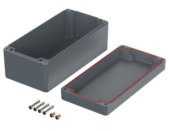 Bopla A 114 SIL (01114010) - aluminum enclosure with silicone seal (200 x 100 x 81 mm)