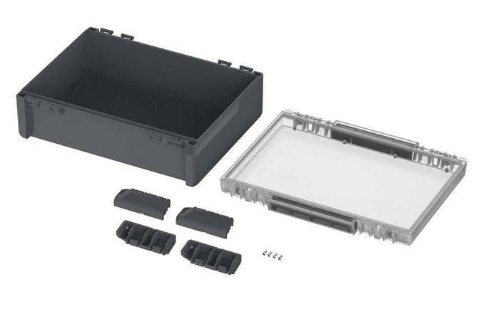 Bopla B 273612 PC-V0-G 7024 (96027664) - obudowa uniwersalna z przezroczystą pokrywą (284 x 364 x 120 mm)