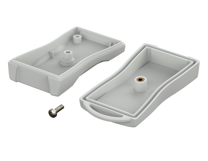 BOPLA BS 200 F-7035 (82200135) - ABS enclosure with loop for attaching lanyard (79.4 x 44.1 x 22.2 mm)