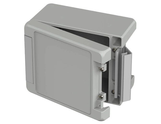 Bopla BA 141309 F-7035 (00123235) - aluminum enclosure with a recess in the cover and neoprene seal (159 x 128 x 90 mm)