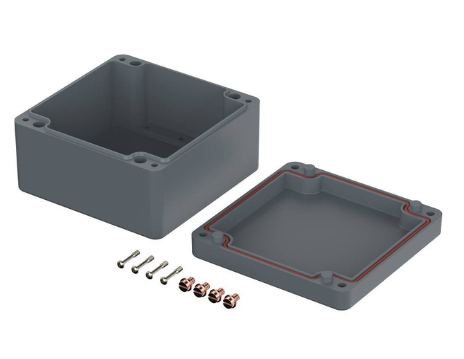 Bopla P 330 SIL (04330100)- polyester enclosure with silicone gasket (160 x 160 x 91 mm)