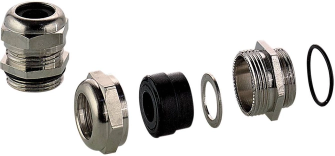 Bopla MSD 7 (13040100) - Pg cable glands MSD, brass, nickel-plated, IP 65