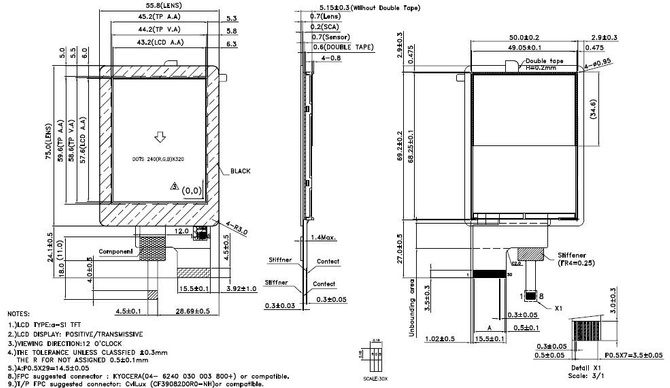 Powertip PH240320T068-LAC10 - wyświetlacz CTP