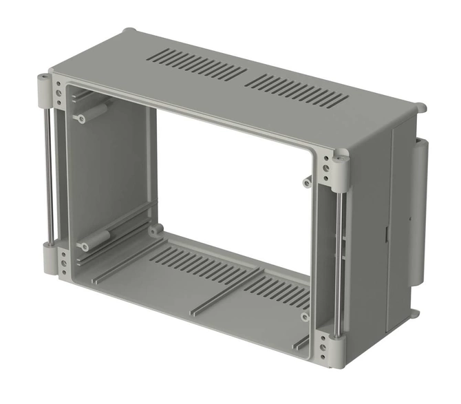 Bopla BC 6000 L-1 (79002000) - basic element 1.0 (88.25 mm deep) with air vents CombiCard 5000-7000 enclosure (226 x 146 x 88 mm, 3U 30HP)