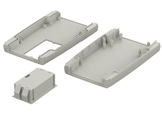Bopla ART 555 F with BE 30 (34155581) - enclosure with membrene keypad area and battery compartment (165 x 92 x 30 mm)