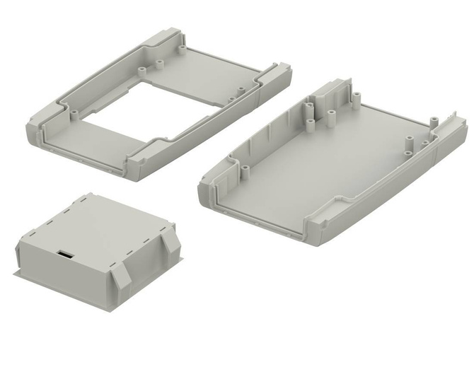 Bopla ART 555 F with BE 60 (34155591) - enclosure with membrene keypad area and battery compartment (165 x 92 x 30 mm)