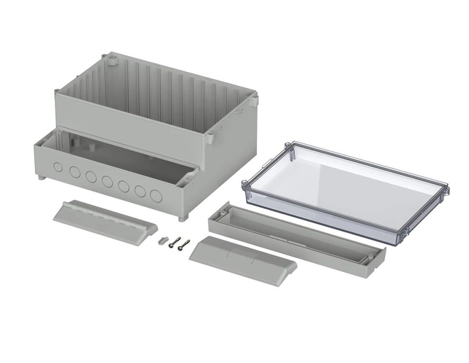 Bopla RCPM 2500 V0 (41251400) - RegloCard-Plus enclosure with crystal-clear lid (257 x 217 x 132.5 mm)