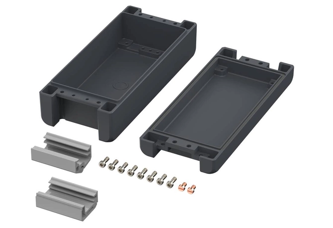 Bopla BA 180806 F-7024 (00124124) - aluminum enclosure with a recess in the cover neoprene seal (199 x 86 x 60 mm)