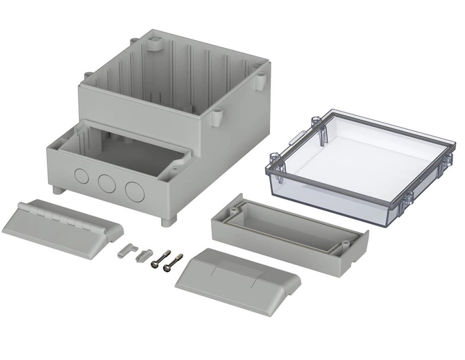 Bopla RCP 1300 (41130109) - obudowa RegloCard-Plus z panelem przezroczystym (131 x 186 x 103 mm)