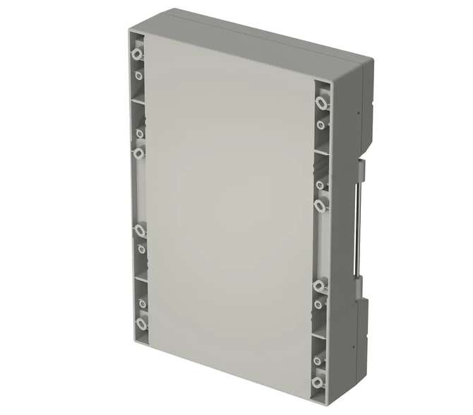 Bopla RD 6000 BK (79000800) - tylna pokrywa z uszczelką i z podwójną komorą zaciskową obudowy CombiCard 5000-7000 (226,5 x 326,7 x 50 mm 3U 30HP)