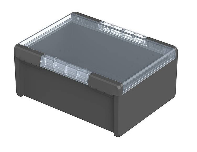 Bopla B 273616 PC-V0-G 7024 (96027674) - universal enclosure with crystal-clear lid (284 x 364 x 160 mm)