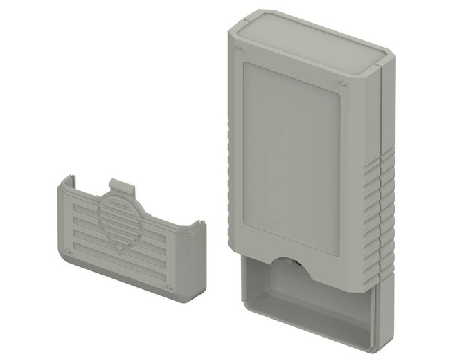 Bopla BOS 502-7038 (34502002) - hand-held enclosure with battery compartment (2 x 9V) without display cut-out (120 x 60 x 25 mm)