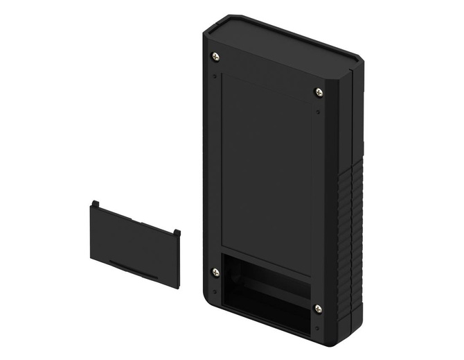 Bopla BOS 750-9005 (34750000) - hand-held enclosure with battery compartment (2 x 9V) and panoramic display screen (157 x 84 x 30 mm)