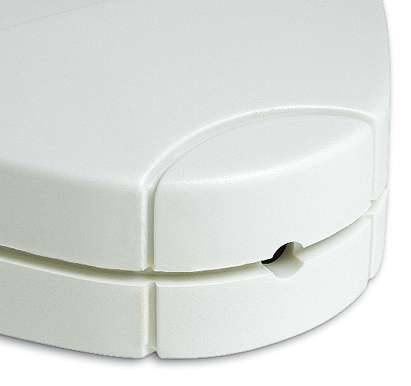 Teko - seria OVO-1 (OVO-1IR.9) - obudowa do pilota w kolorze czarnym z otworem na LED (124,2 x 66,3 x 23 mm)