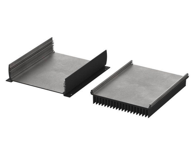 BOPLA ABPH 1600-0200 KWL (84416200) - aluminium profile, horizontally-divided with wall brackets and radiator (169 x 52 x 200 mm)