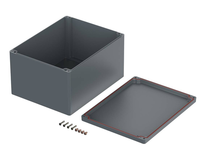Bopla A 190 SIL (01190010) - aluminum enclosure with silicone seal (400 x 310 x 227 mm)