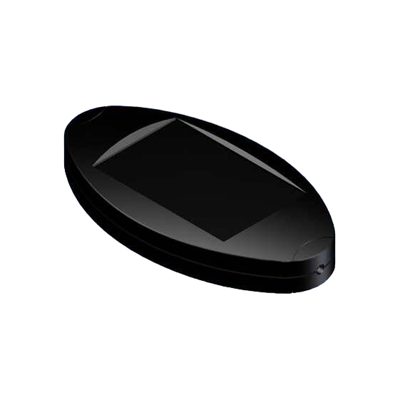 Teko - seria OVO-2 (OVO-2IR.9) - obudowa do pilota w kolorze czarnym z otworem na LED (95,5 x 51 x 17,3 mm)