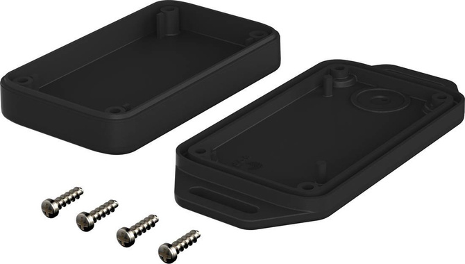 Bopla BL 704015 WL2-9005 (16174335) - enclosure with wall brackets (70.4 x 42.4 x 15.5 mm)