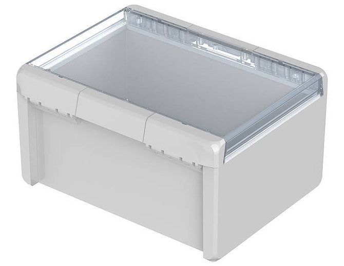 Bopla B 233016 PC-V0-G 7035 (96028575) - universal enclosure with crystal-clear lid (239 x 300 x 160 mm)