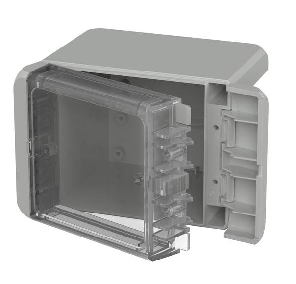 Bopla B 100809 PC-V0-G 7035 (96022135) - obudowa uniwersalna z przezroczystą pokrywą (113 x 80 x 90 mm)