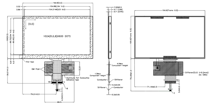 Powertip PH102600T013-ZHC11 - wyświetlacz z pełnym kątem widzenia