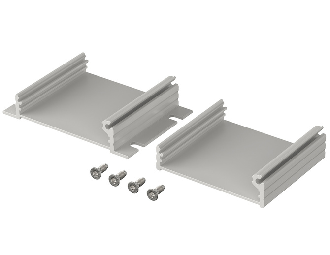 Bopla F 524-50 WL (97253050) - profil aluminiowy półotwarty do montażu naściennego (55,3 x 24,4 x 50 mm)