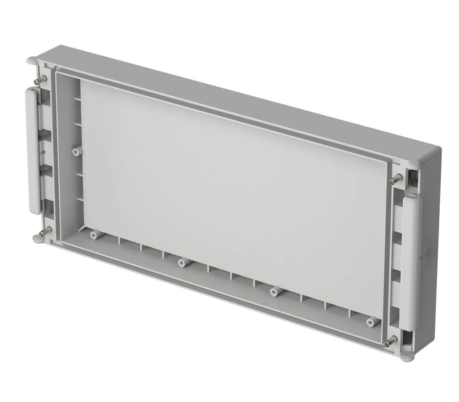 Bopla FR 7000 (79003900) - pokrywa przednia zamknięta, z uszczelką, przykręcana śrubami do obudowy CombiCard 5000-7000 (323 x 146 x 34 mm, 3U 49HP)