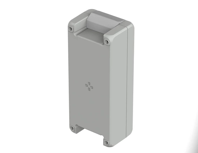Bopla BA 180806 F-7035 (00124125) - aluminum enclosure with a recess in the cover and neoprene seal (199 x 86 x 60 mm)