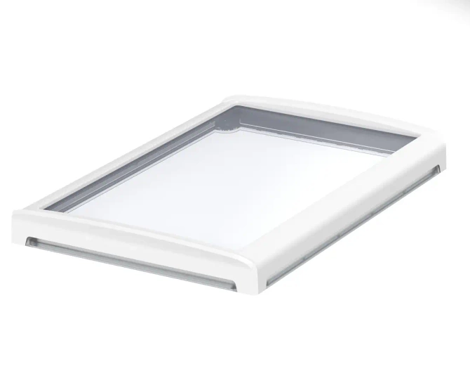 Bopla BOV 2819 FO-9003 - OT G-SILC (48328630.SILC) - BoVersa transparent plastic lid with open white design cover with silicone seal (275 x 185 x 29 mm)