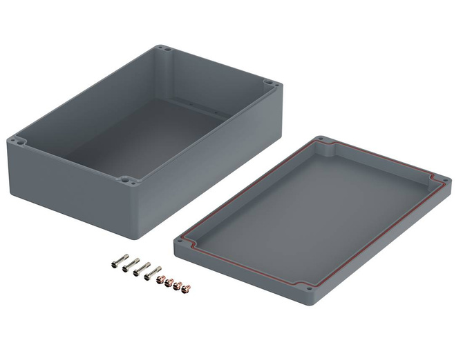 Bopla P 355 SIL (04355100) - polyester enclosure with silicone gasket (400 x 250 x 121 mm)