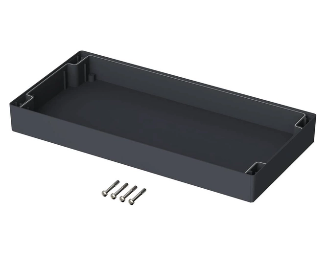 Bopla RD 3000 (19004100) - rear lid, low with seal for CombiCard 1000-3000 (280.72 x 138 x 29.6 mm)