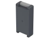 Bopla BA 241306 F-7024 (00125224) - aluminum enclosure with a recess in the cover and  neoprene seal (259 x 128 x 60 mm)