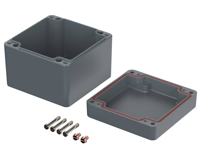 Bopla A 116 SIL (01116010) - aluminum enclosure with silicone seal (100 x 100 x 81 mm)