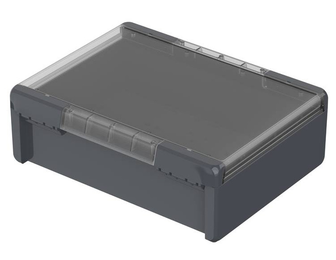 Bopla B 273612 PC-V0-G 7024 (96027664) - universal enclosure with crystal-clear lid (284 x 364 x 120 mm)